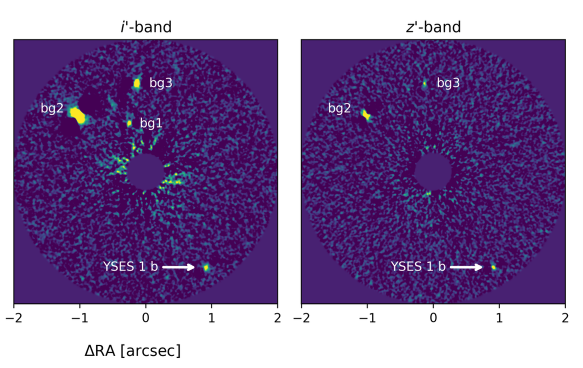 images of YSES 1b in optical wavelengths